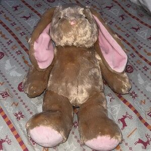 Build-A-Bear Brown Bunny with Pink Ears